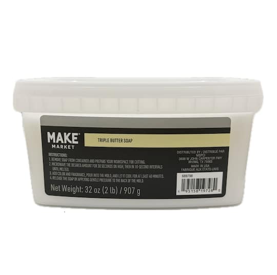 6 Pack: 2lb. Triple Butter Soap Base by Make Market®